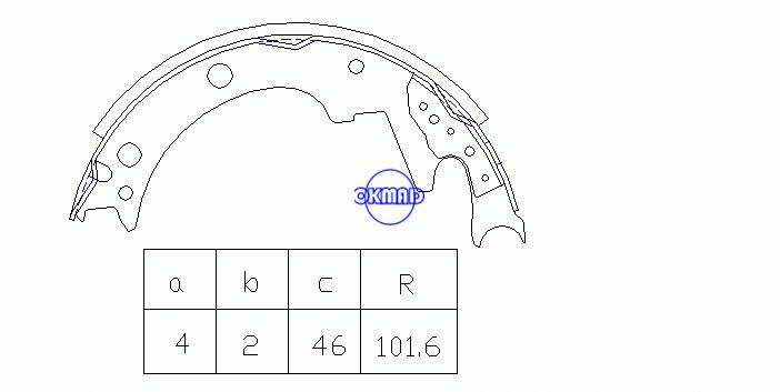 ISUZU HIPACK VAN Sapatas de freio a tambor OEM: 5-47110-031-1 NR4010 MK4427, OK-BS462